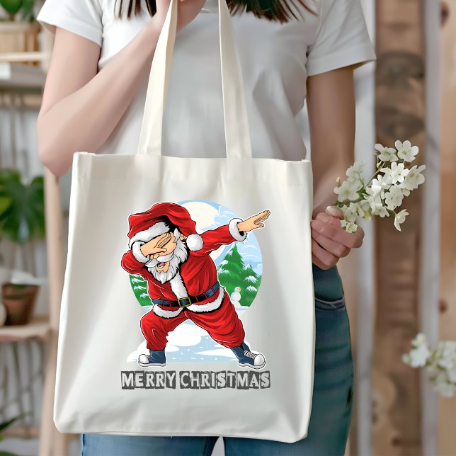 Santa Claus Dabbing Dance Tote Bag (Creator Uploaded)