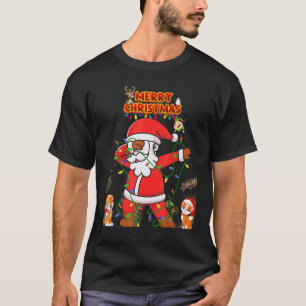 Santa Claus Dabbing Sweet Dog and Cat T-Shirt