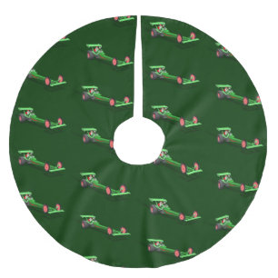Santa Claus Drag Race Brushed Polyester Tree Skirt