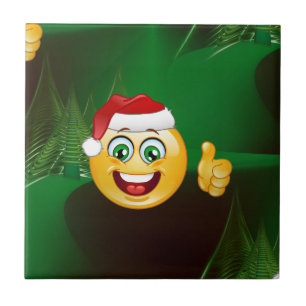 santa claus emojis tile