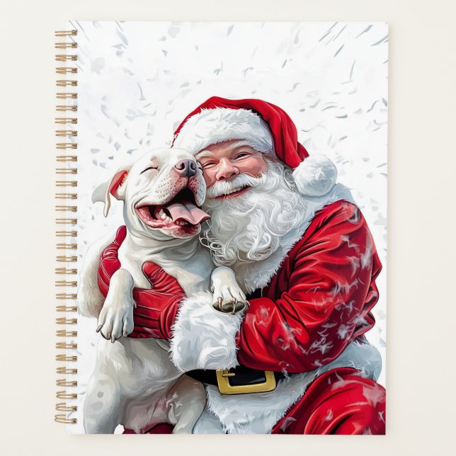 Santa Claus et Pitbull Chien Chien Chien Chien (Devant)