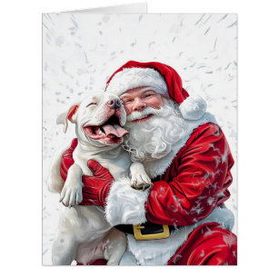 Santa Claus et Pitbull Chien Chien Chien Chien