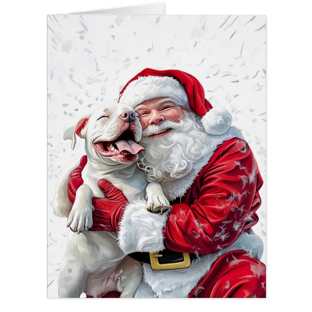Santa Claus et Pitbull Chien Chien Chien Chien (Devant)