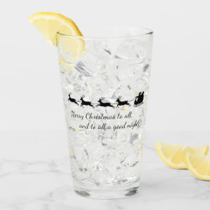 Santa Claus et Reindeer Design Verre à boire