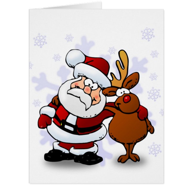 SANTA CLAUS ET RUDOLPH (Devant)