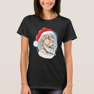 Santa Claus face Christmas costumes for celebrants T-Shirt