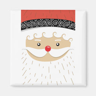 santa claus face magnet