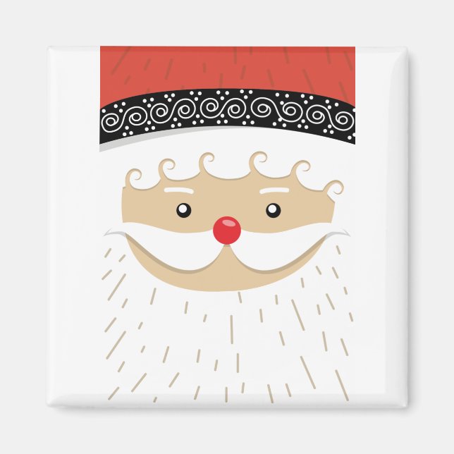 santa claus face magnet (Front)