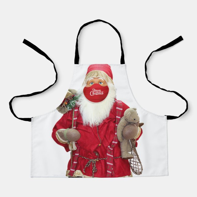 Santa Claus Face Mask Apron (Front)