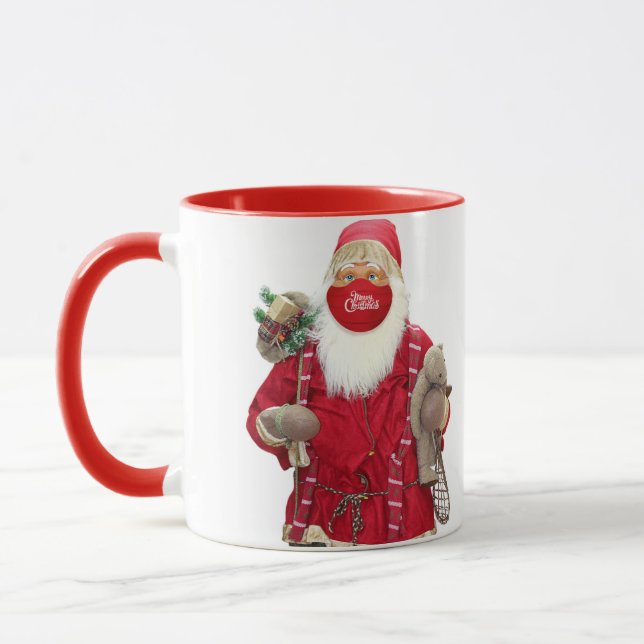 Santa Claus Face Mask Mug (Left)