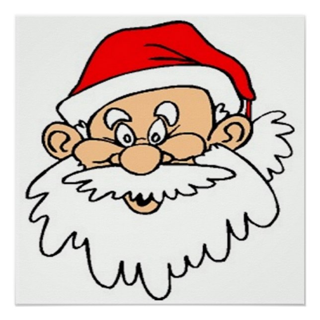 SANTA CLAUS FACE POSTER (Front)