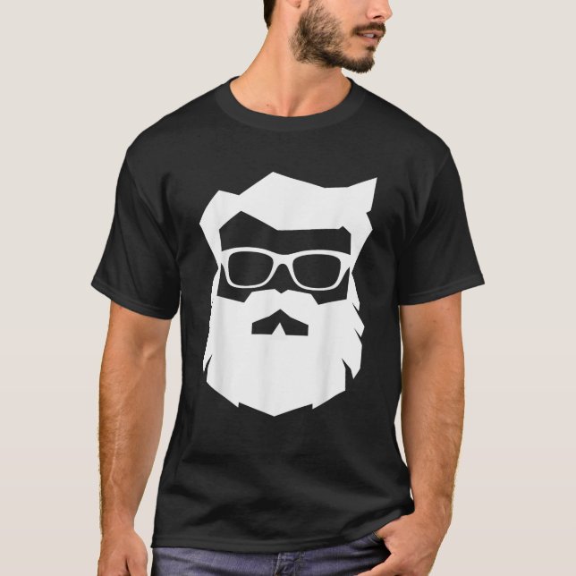 SANTA CLAUS FACE Sunglasses with Beard Xmas Funny  T-Shirt (Front)