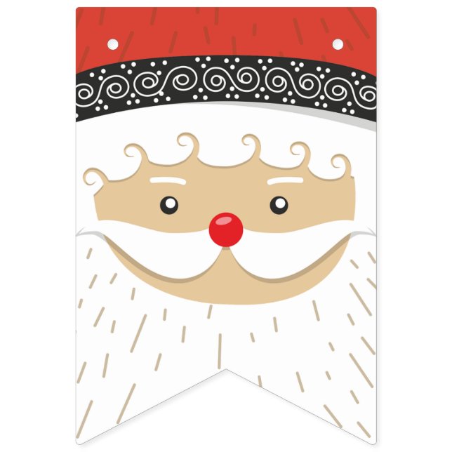 Santa Claus/Father Christmas Bunting Flags (First Flag)