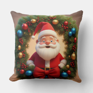 🌸 Santa Claus Festive Cozy Home Style 🌸CozyDecor Throw Pillow