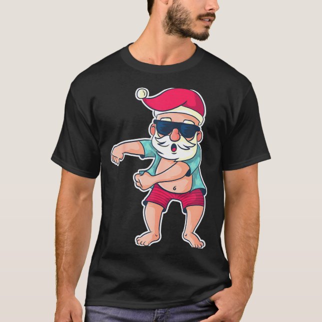 Santa Claus Floss Dance Christmas X-mas Gift  T-Shirt (Front)