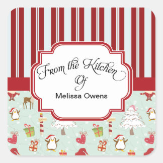 Santa Claus From the kitchen of Baking Stickers