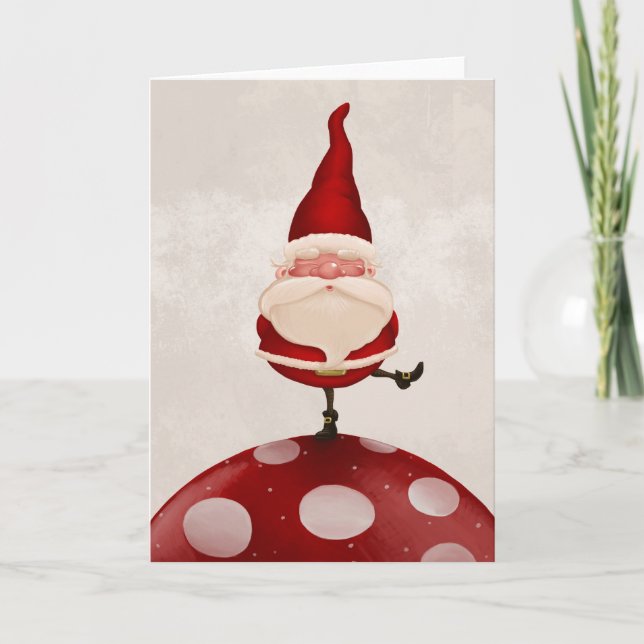 Santa Claus fungus Holiday Card (Front)