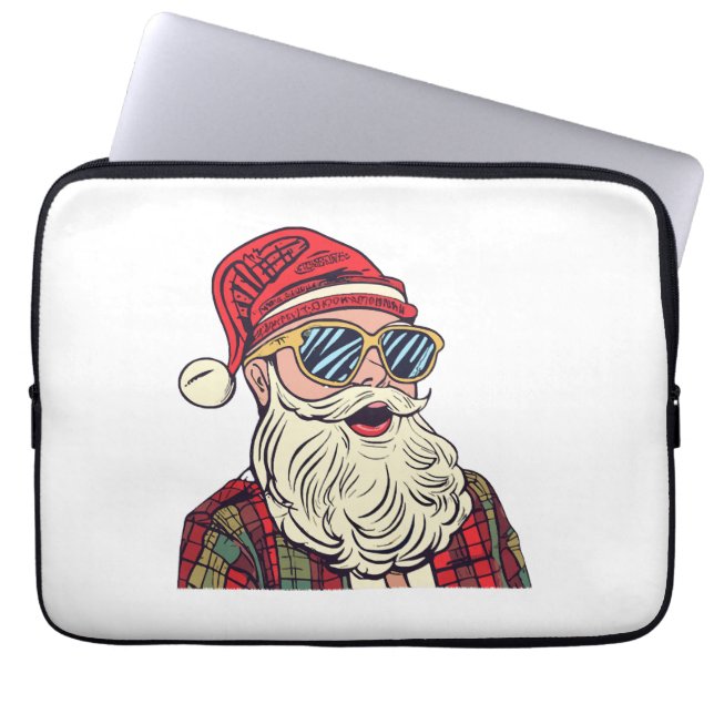 Santa Claus - Funny Laptop Sleeve (Front)