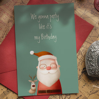 Santa Claus Funny Quote Postcard