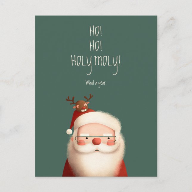 Santa Claus Funny Quote Postcard (Front)