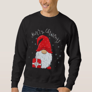 Santa Claus Garden Gnome Merry Christmas Boys Girl Sweatshirt