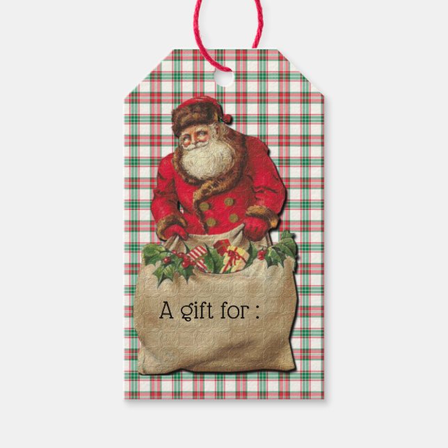 Santa Claus Gift Tag (Front)