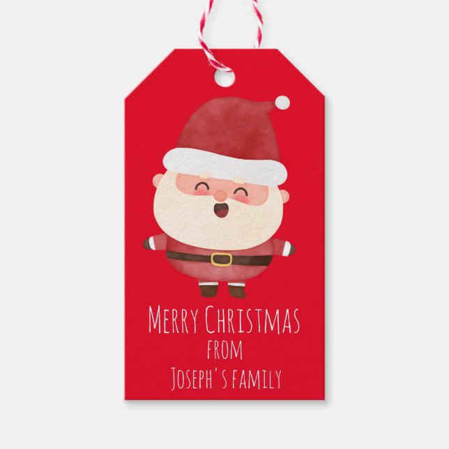 Santa claus  gift tags (Front)