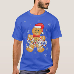 Santa Claus Gingerbread Man Cookie Snowflake Chris T-Shirt