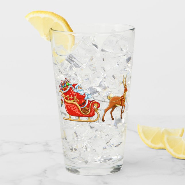 Santa Claus Glass (Front Ice)