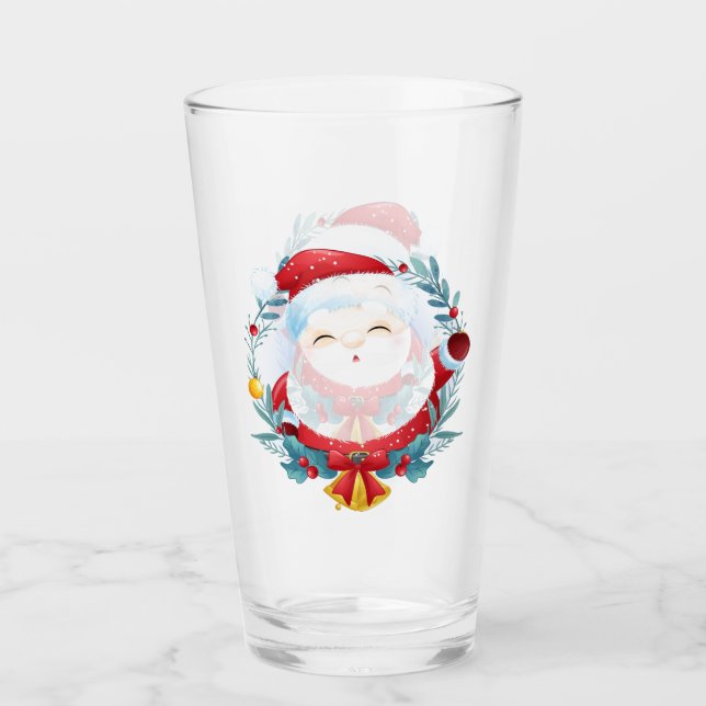 Santa Claus Glass (Front)