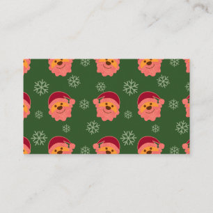 Santa Claus Green Business Card
