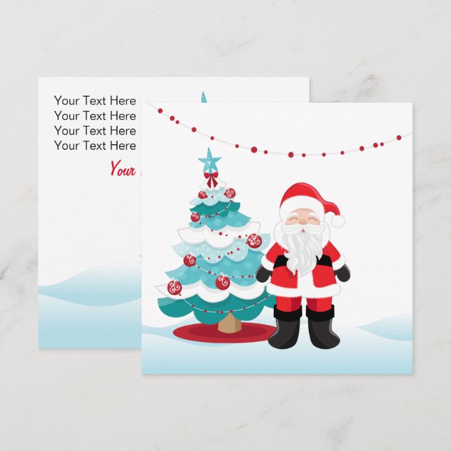 Santa Claus Greeting Card  (Front/Back)