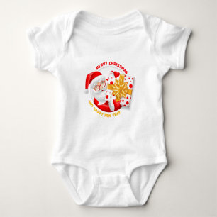 Santa Claus happy new year Baby Bodysuit