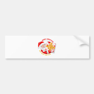 Santa Claus happy new year Bumper Sticker