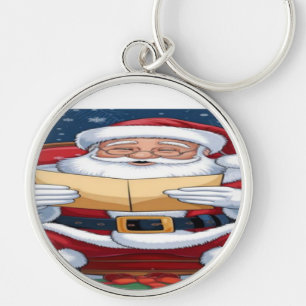 Santa Claus Happy New years 💐 Keychain