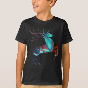 Santa Claus Has Many Reindeer - Tulip Reindeer T-Shirt