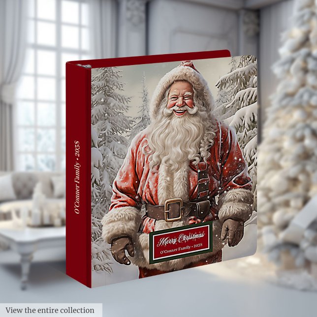 Santa Claus Holiday Album Classic Christmas Binder (Santa Claus Holiday Album Classic Christmas Binder)