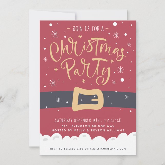 Santa Claus | Holiday Party Invitation (Front)