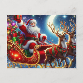Santa Claus Holiday Postcard
