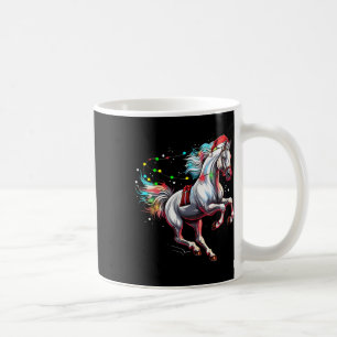Santa Claus Horse Christmas Art Horse Riding Dress Coffee Mug