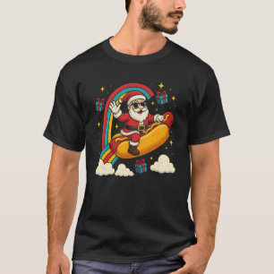 Santa Claus Hotdog Funny Christmas Design Swea T-Shirt