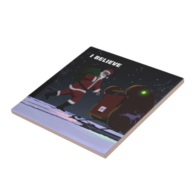 Santa Claus - I Believe Tile (Side)