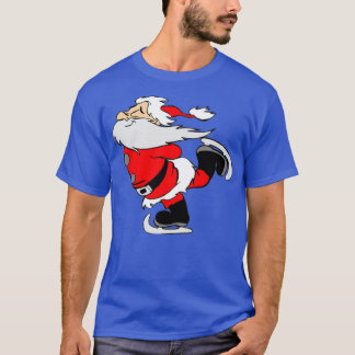 santa claus ice skate T-Shirt