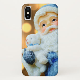 Santa Claus in a Blue Suit Case-Mate iPhone Case