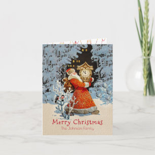 Santa Claus in Central Park NY (PHOTO INSERT) - Card