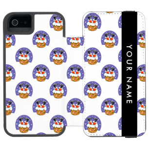 Santa Claus In Chimney, Snow, Christmas, New Year Incipio Watson™ iPhone 5 Wallet Case