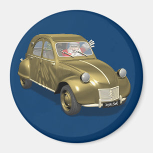 Santa Claus In Citroen 2CV Magnet