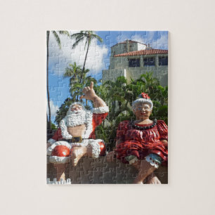 Santa Claus in Hawaii Jigsaw Puzzle