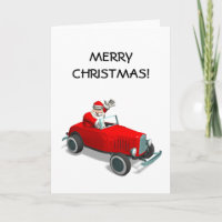 Santa Claus In Hot Rod