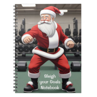Santa Claus in the Gym Notebook